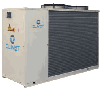 Small air cooled fluid chiller clivet