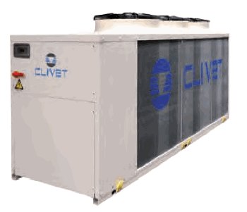 Large air cooled fluid chiller clivet